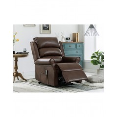 AM Windsor L&T Dual Motor Dark Brown Leather